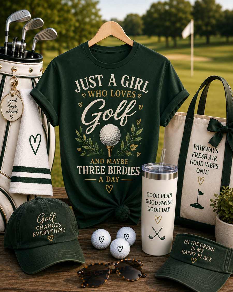 Just a Girl Who Loves Golf - and Maybe Three Birdies a Day Tee