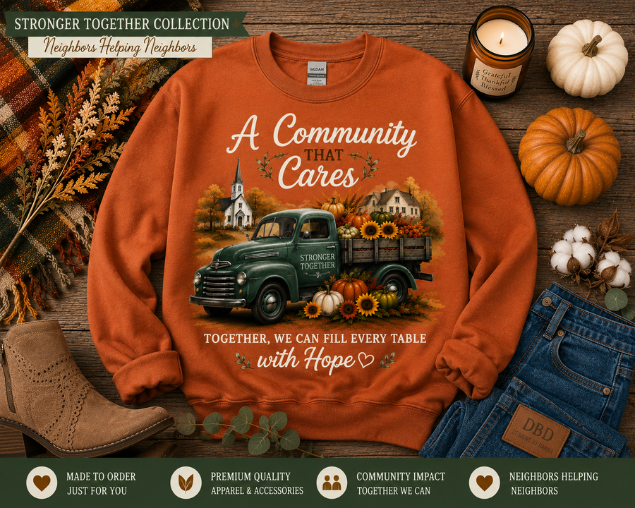 A Community That Cares Crewneck