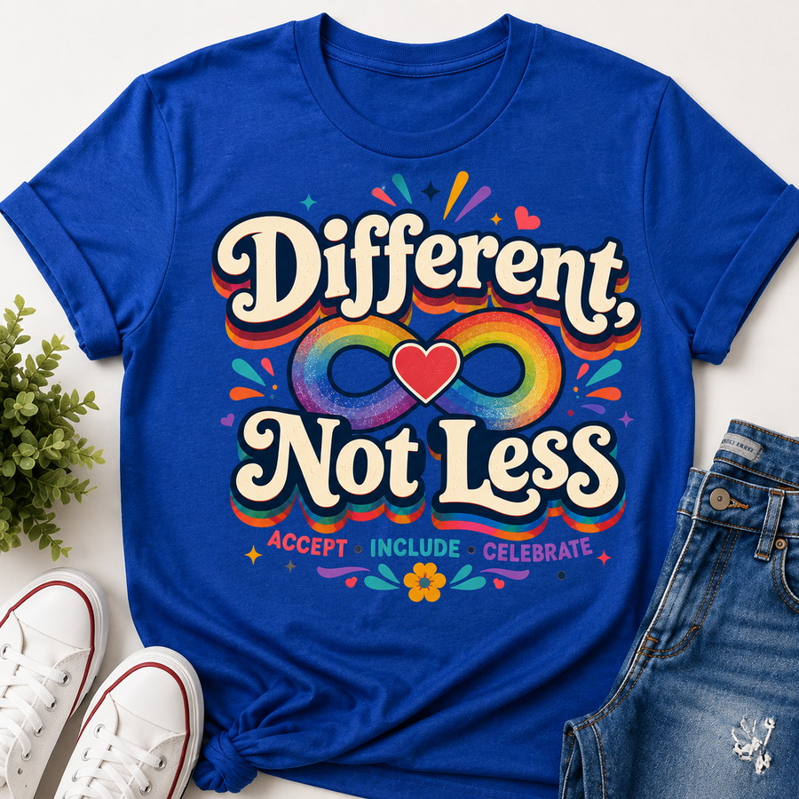 Different Not Less Autism Acceptance Tee