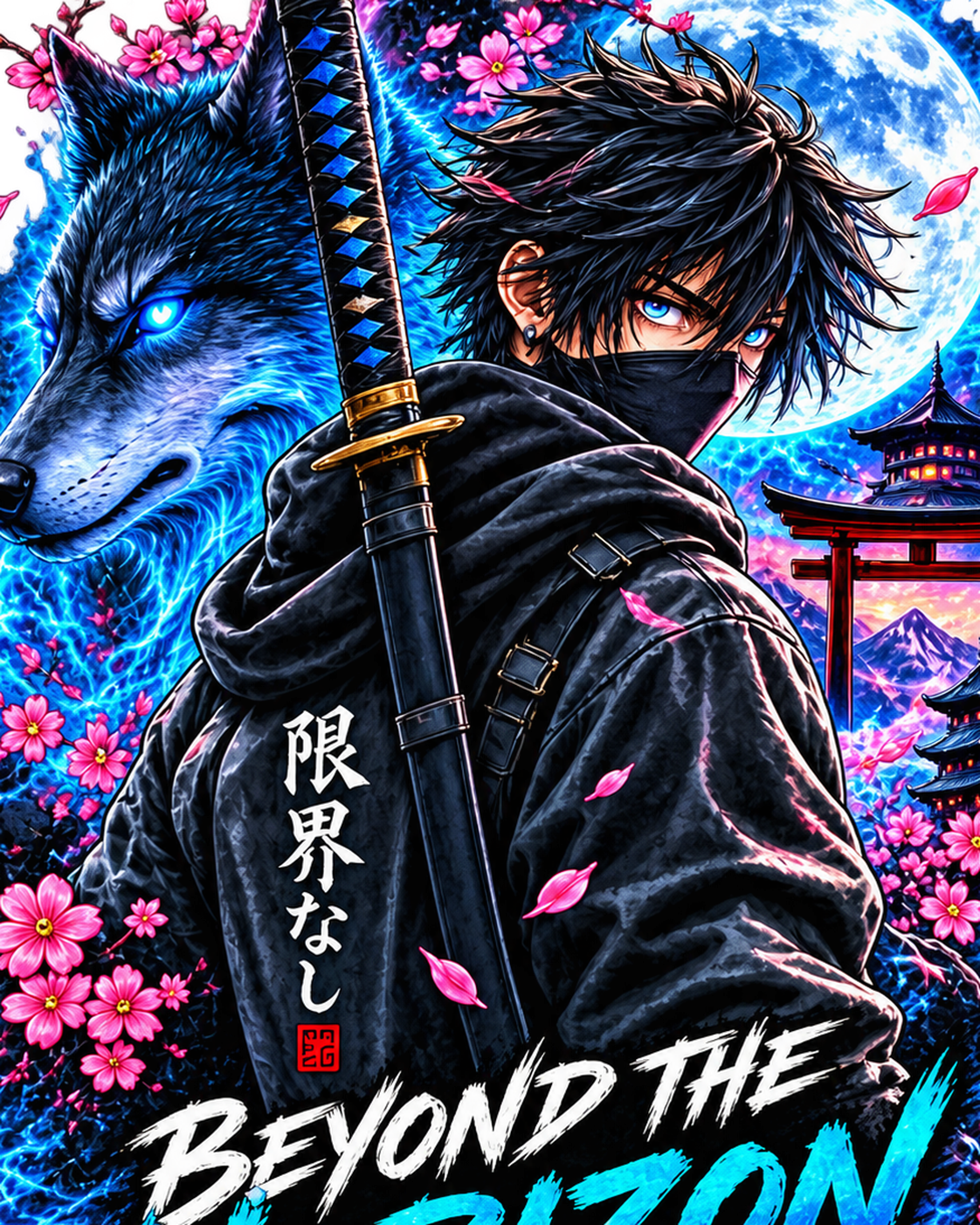 Beyond the Horizon anime artwork detail by Designs by Danna