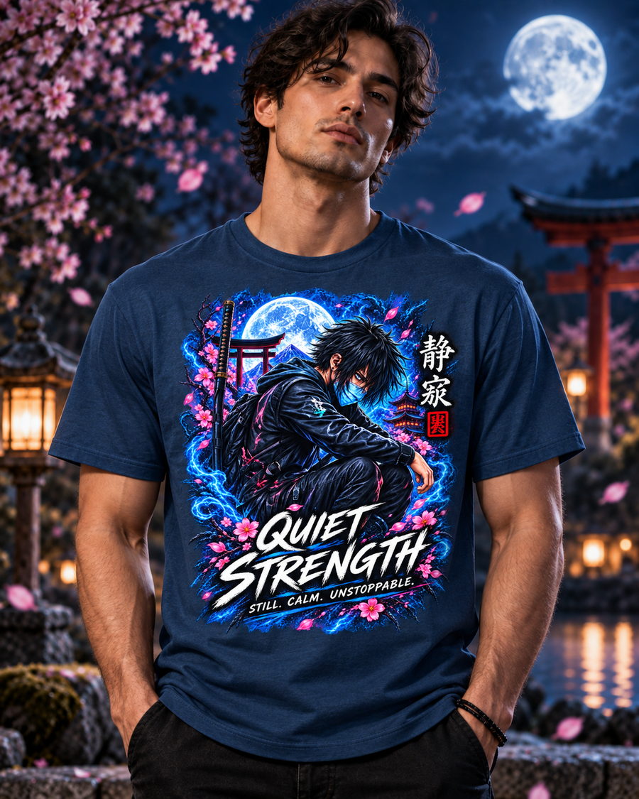 Quiet Strength Anime-Inspired Graphic Tee