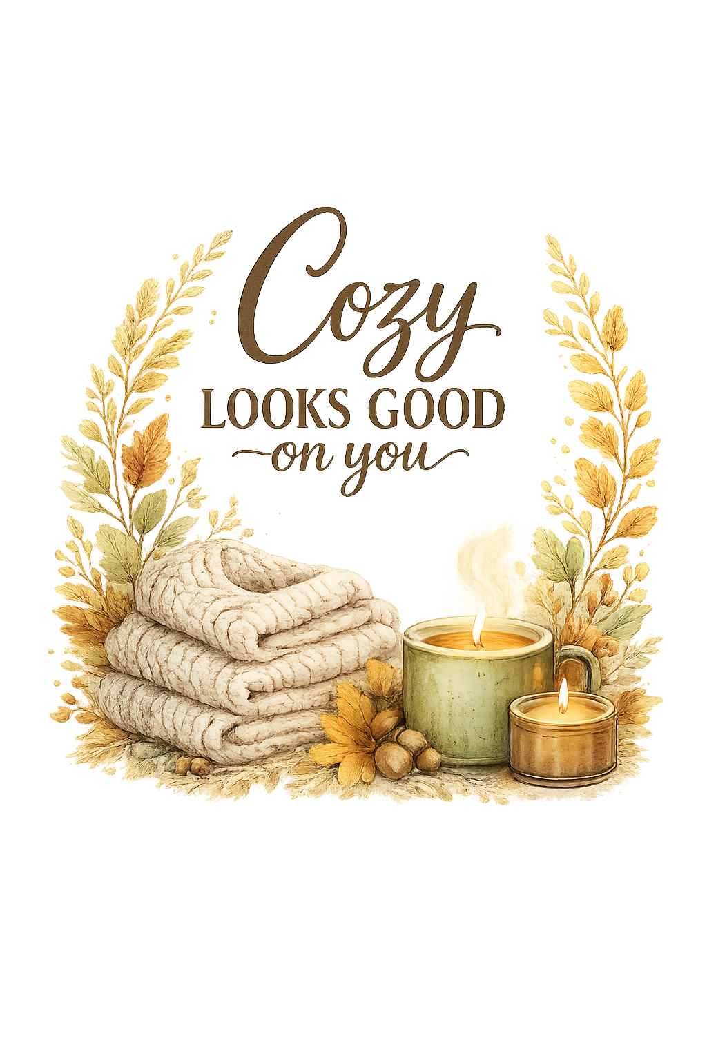Cozy Looks Good on You 15 oz Coffee Mug artwork detail