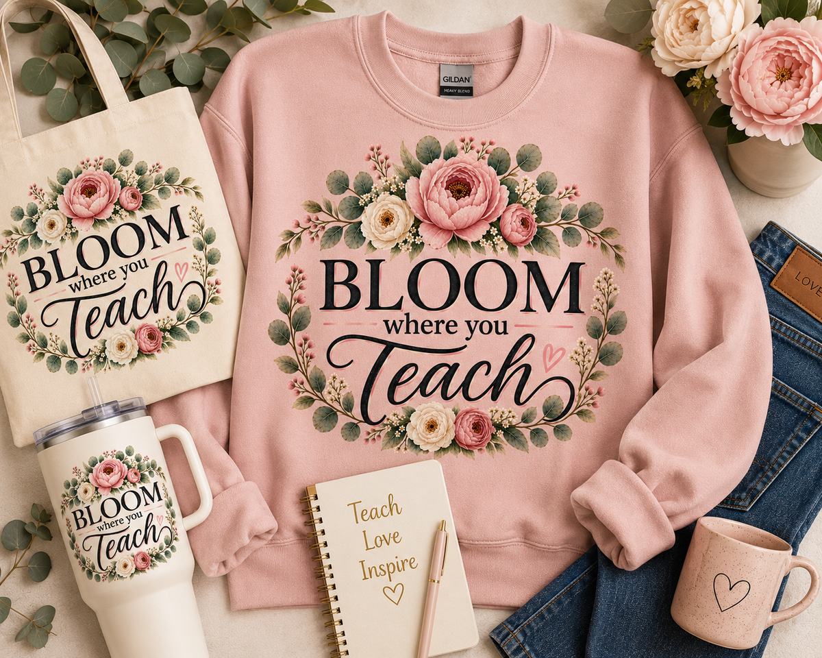 BLOOM where you Teach coordinated teacher collection lifestyle by Designs by Danna