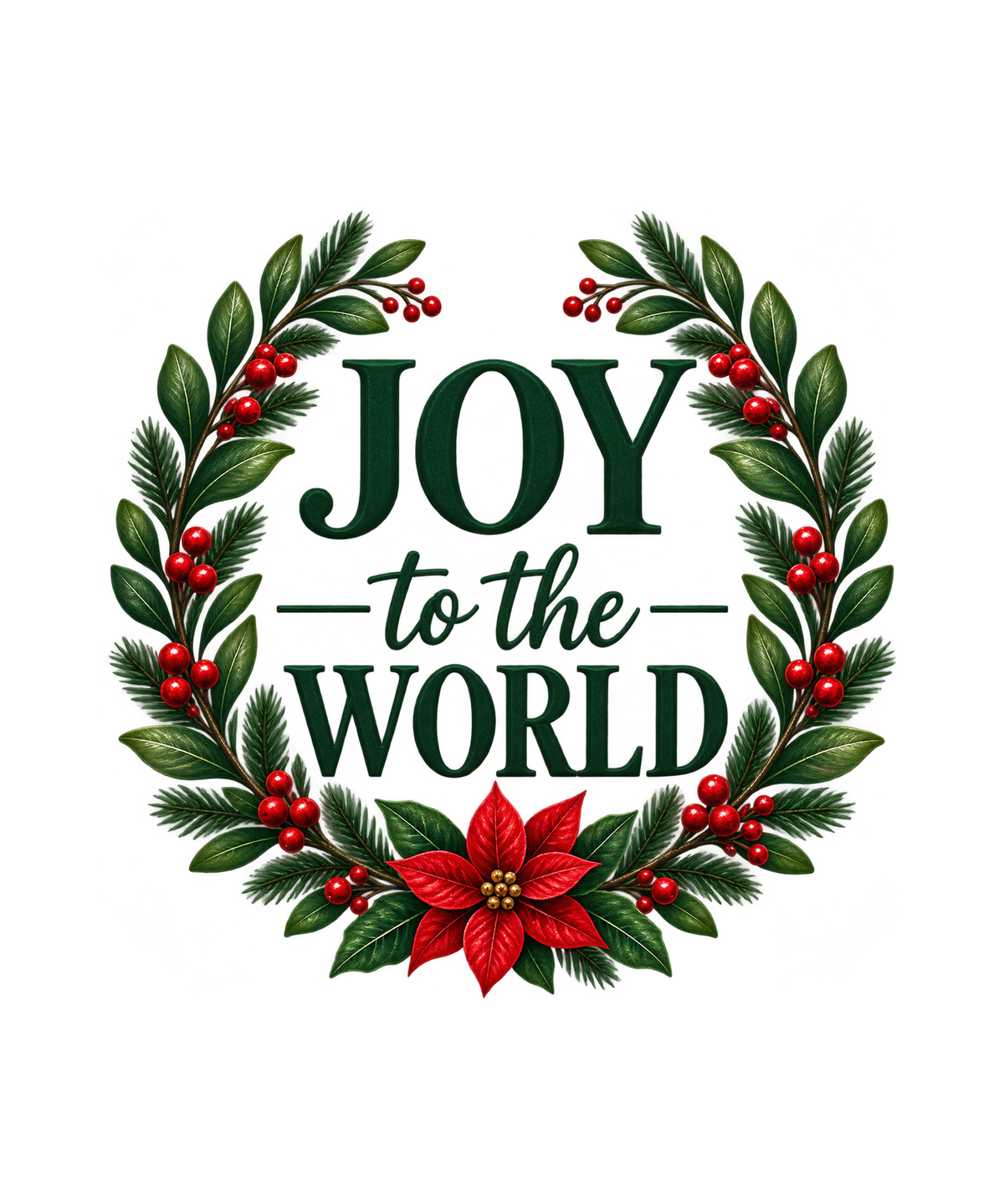 JOY to the WORLD artwork on Gildan 64000 apparel by Designs by Danna