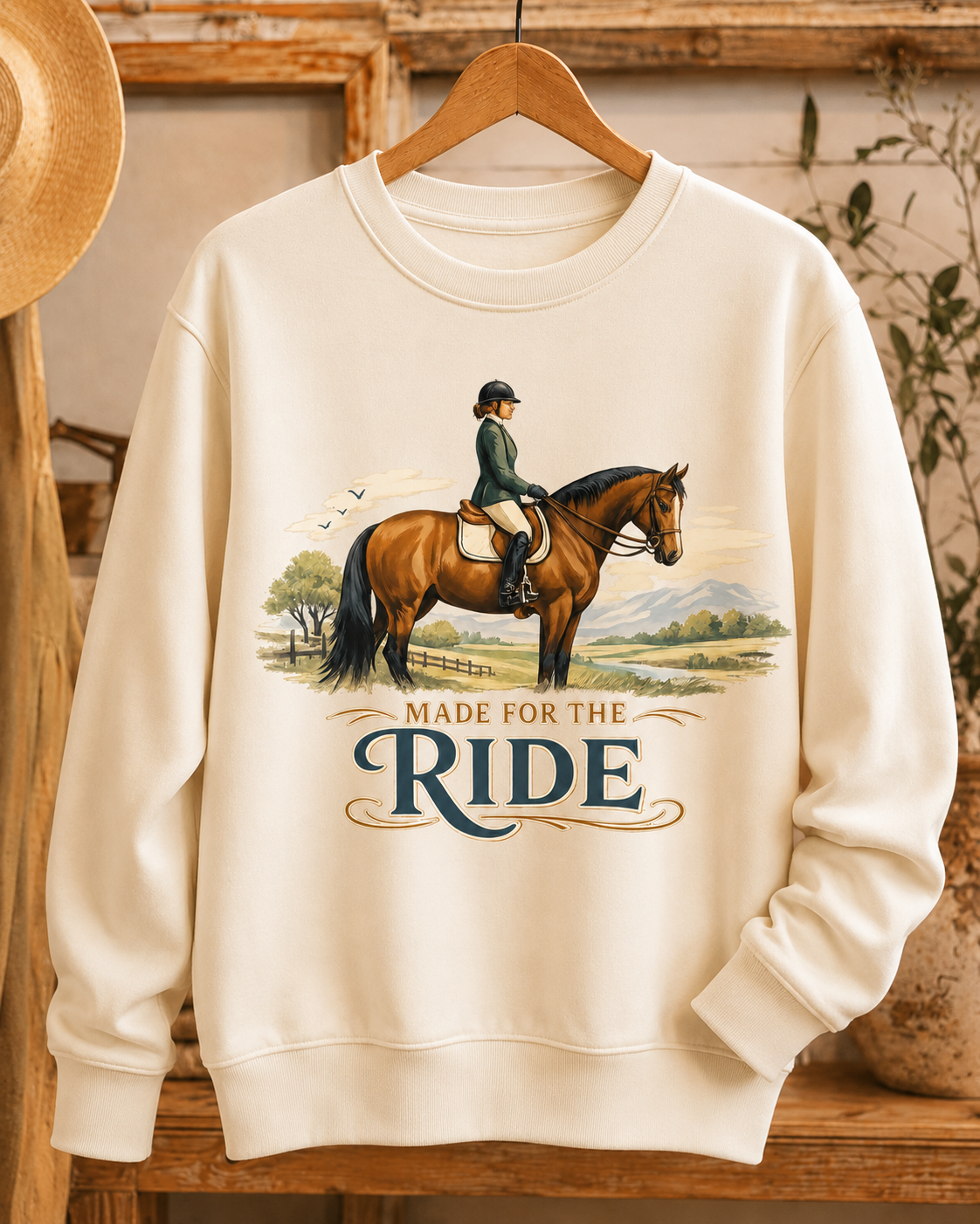 Made for the Ride - Crewneck Sweatshirt - Designs by Danna