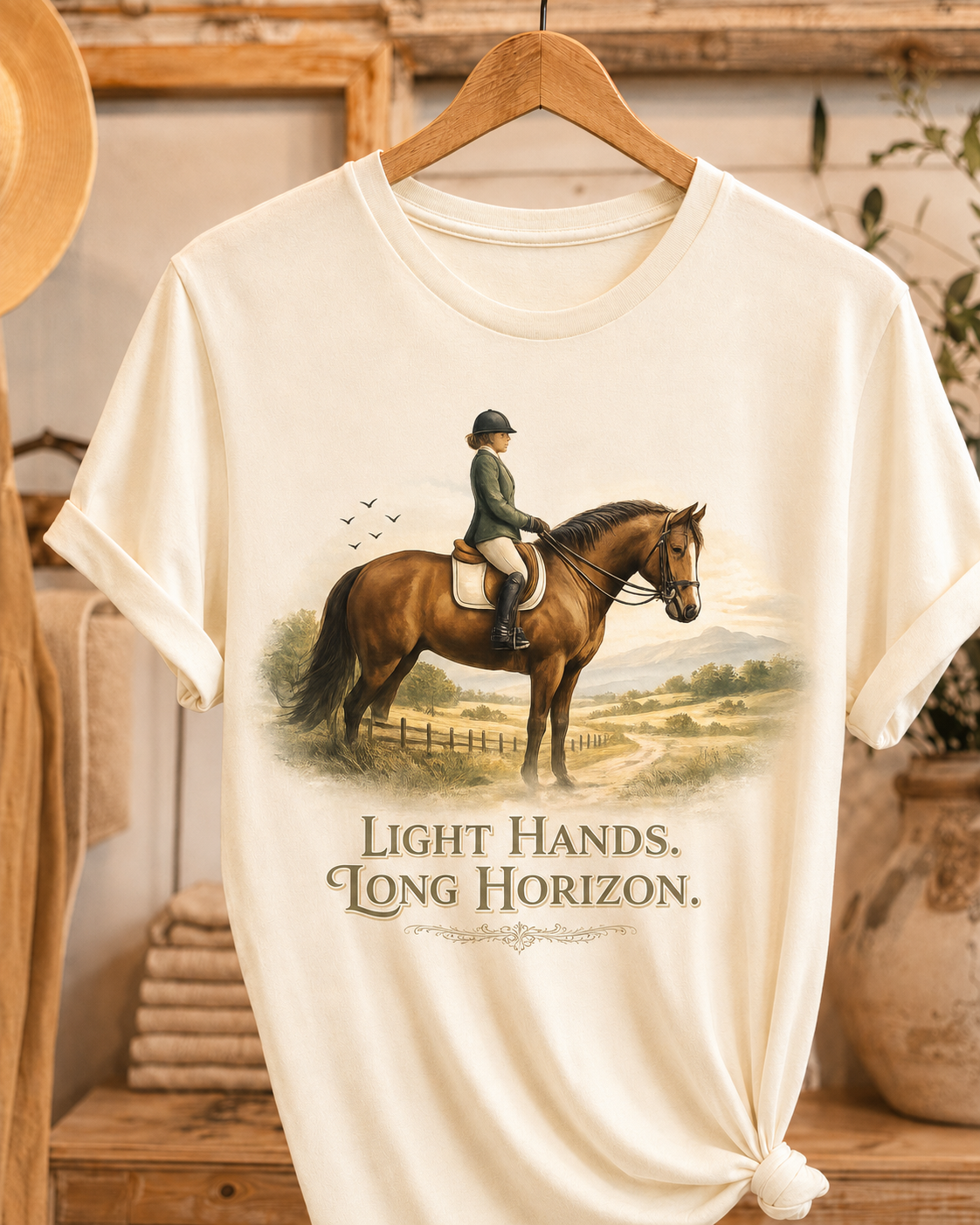 Light Hands. Long Horizon. - Tee - Designs by Danna