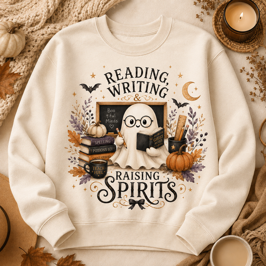 Reading, Writing & Raising Spirits Crewneck Sweatshirt