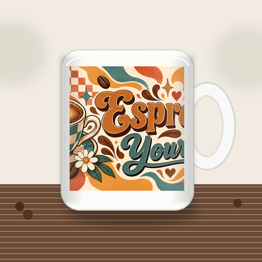 Espresso Yourself Retro Coffee Mug