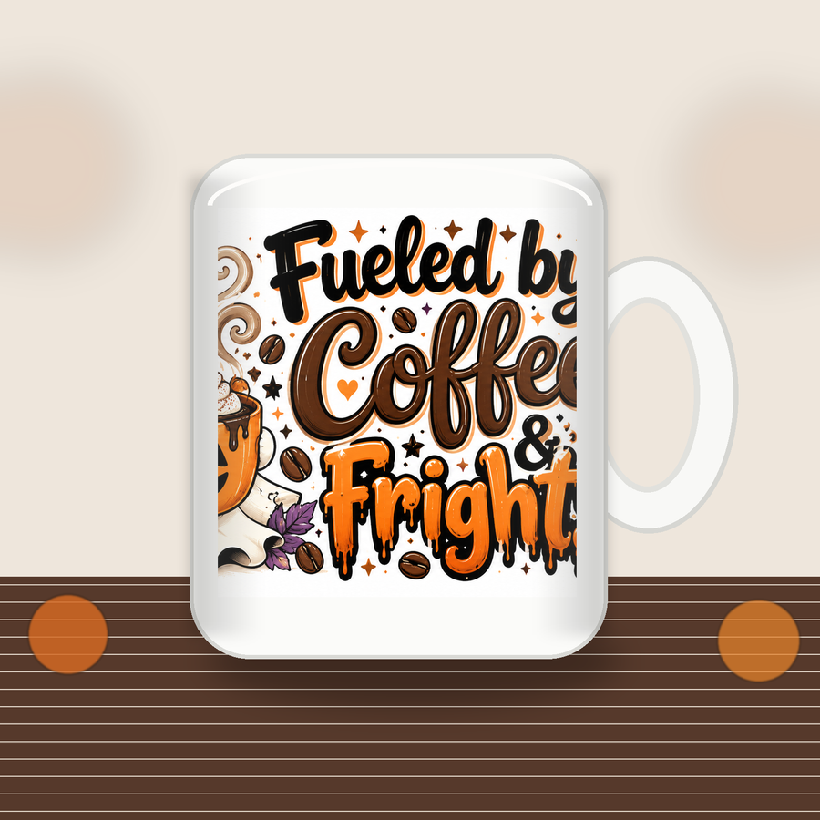 Fueled by Coffee & Frights Halloween Coffee Mug