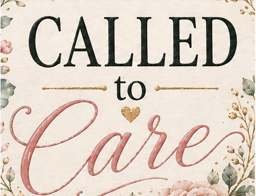 Called to Care - typography detail - Designs by Danna