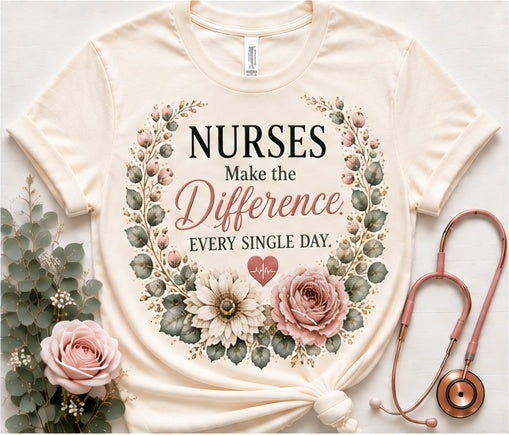 Nurses Make the Difference Every Single Day - hero image - Designs by Danna