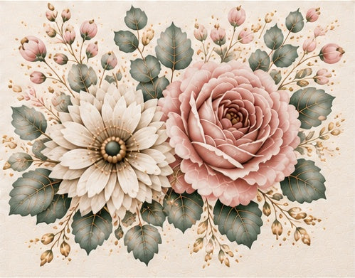 Nurses Make the Difference Every Single Day - floral detail - Designs by Danna