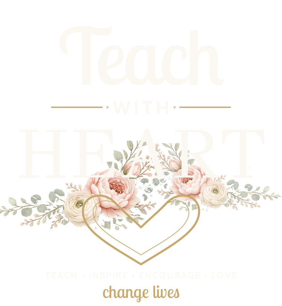 Teach with Heart Teacher Graphic Tee
