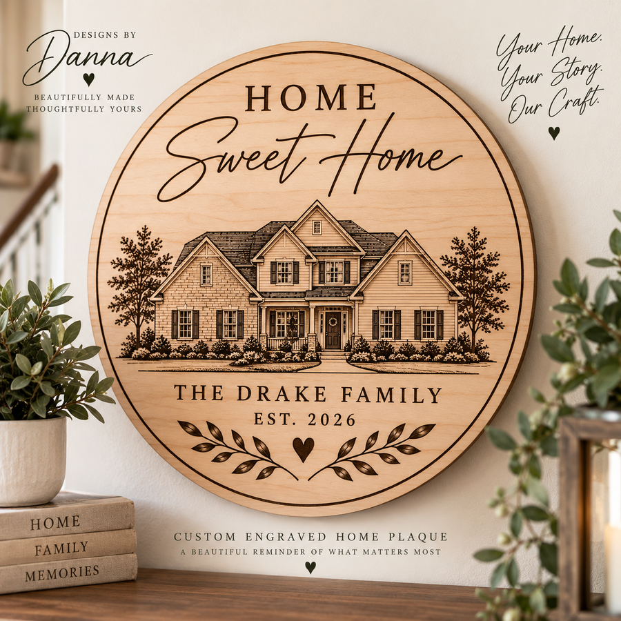 Personalized Engraved Home Plaque