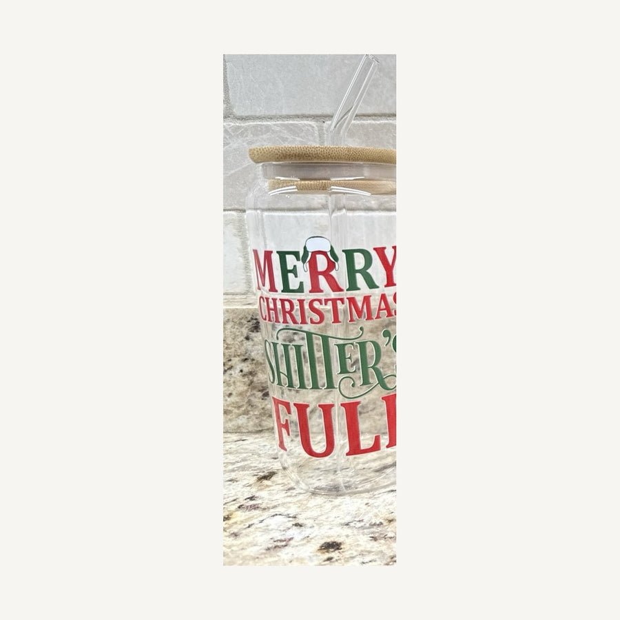 Merry Christmas — Shitter's Full Glass Tumbler
