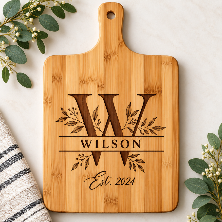 Personalized Bamboo Cutting Board