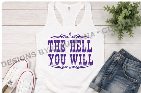 Custom statement tank by Designs by Danna